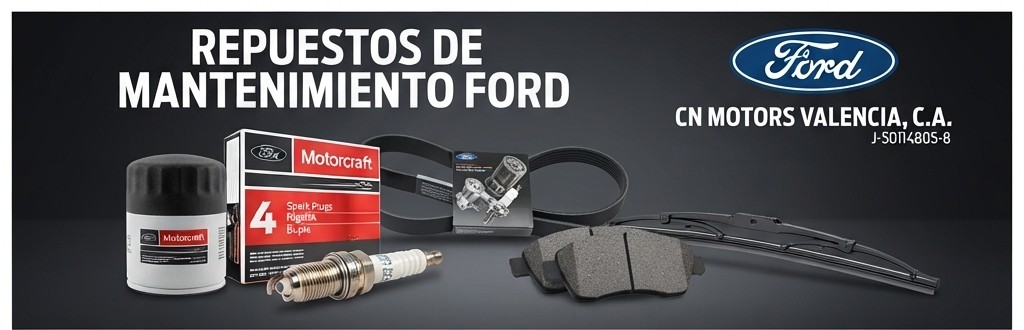 Repuestos de mantenimiento Ford originales, bujías Motorcraft y pastillas de freno en Valencia — CN Motors