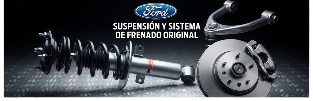 Suspensión, amortiguadores y sistema de frenado original Ford — CN Motors Valencia